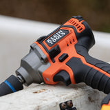 Klein Tools BAT20CW1 | Battery-Operated Compact Impact Wrench, 1/2-Inch Detent Pin, Full Kit