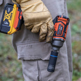 Klein Tools BAT20CW1 | Battery-Operated Compact Impact Wrench, 1/2-Inch Detent Pin, Full Kit