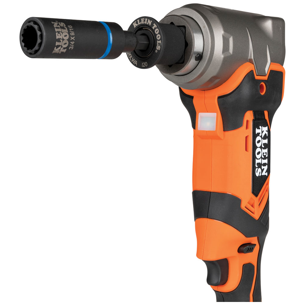Klein Tools BAT20LWA | 7/16-Inch Adapter for 90-Degree Impact Wrench