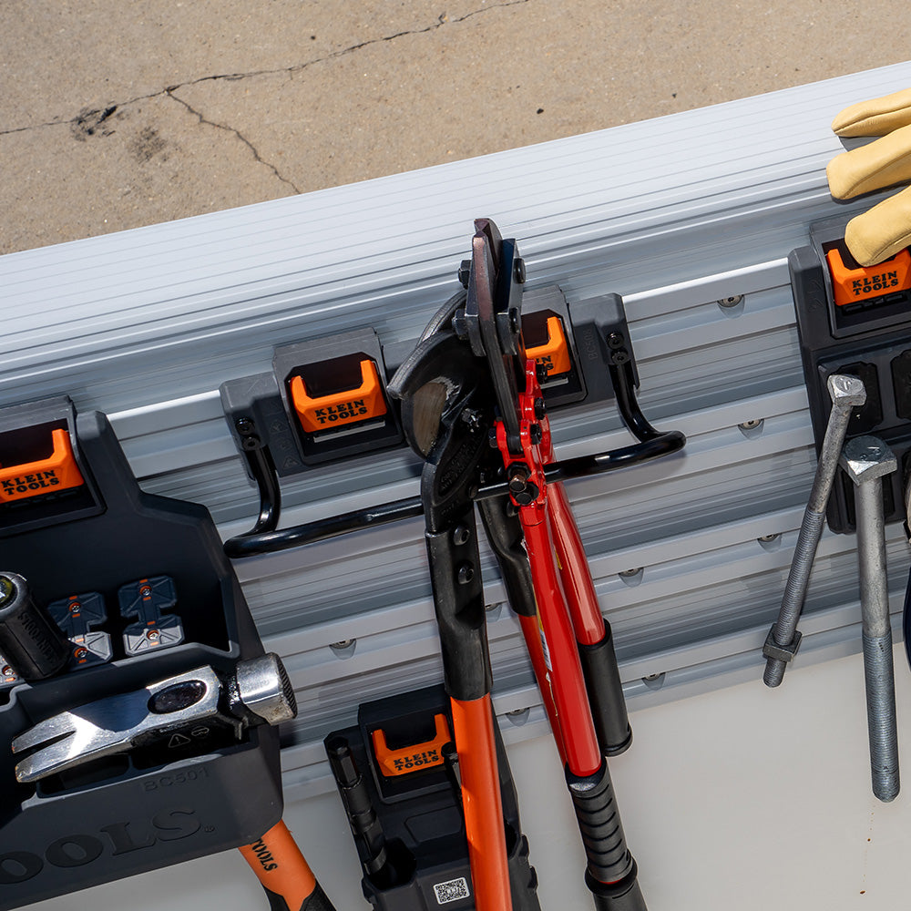 Klein Tools BC508C | Utility Bar Storage Module, Rail System