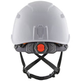 Klein Tools 60150 | Safety Helmet, Vented-Class C, with Rechargeable Headlamp, White