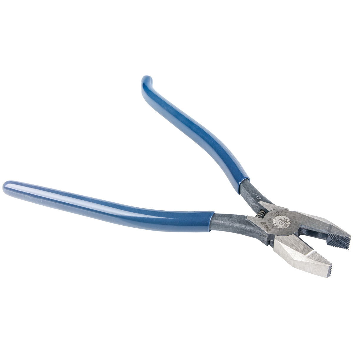 Klein Tools D201-7CSTLFT | Ironworker's Rebar Pliers, Left Handed, Spring Loaded, 9-Inch