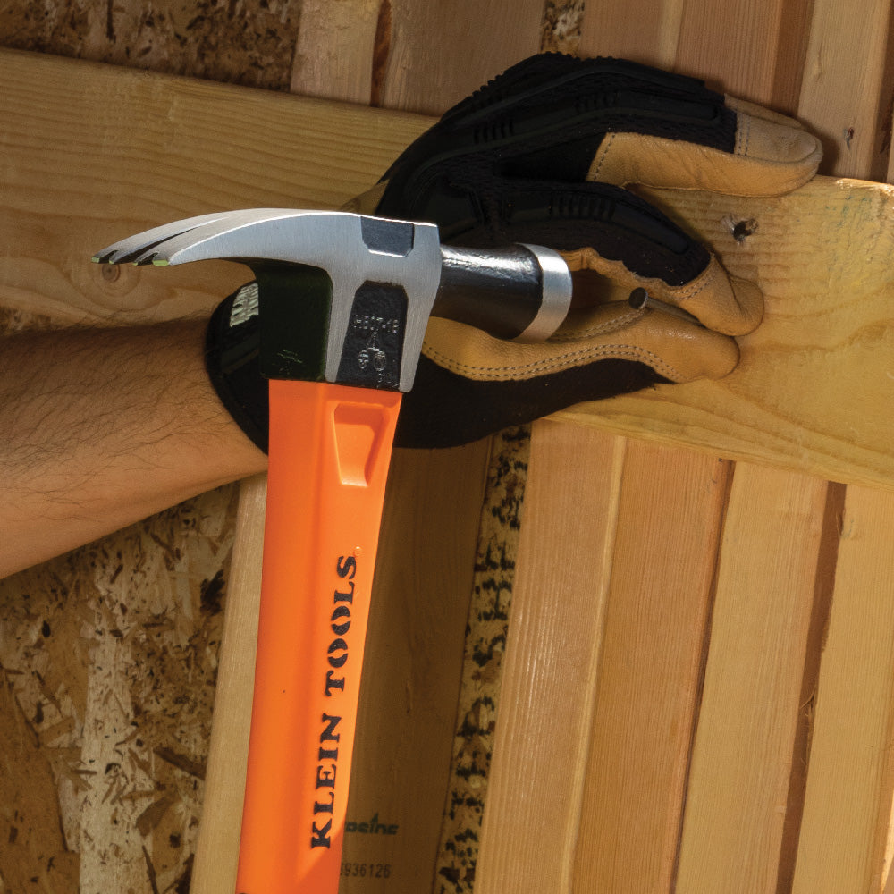 Klein Tools H80718 | Straight-Claw Hammer, 18-Ounce, 15-Inch
