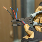 Klein Tools J2159CRTP | Hybrid Pliers with Crimper, Fish Tape Puller and Wire Stripper