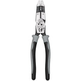 Klein Tools J2159CRTP | Hybrid Pliers with Crimper, Fish Tape Puller and Wire Stripper