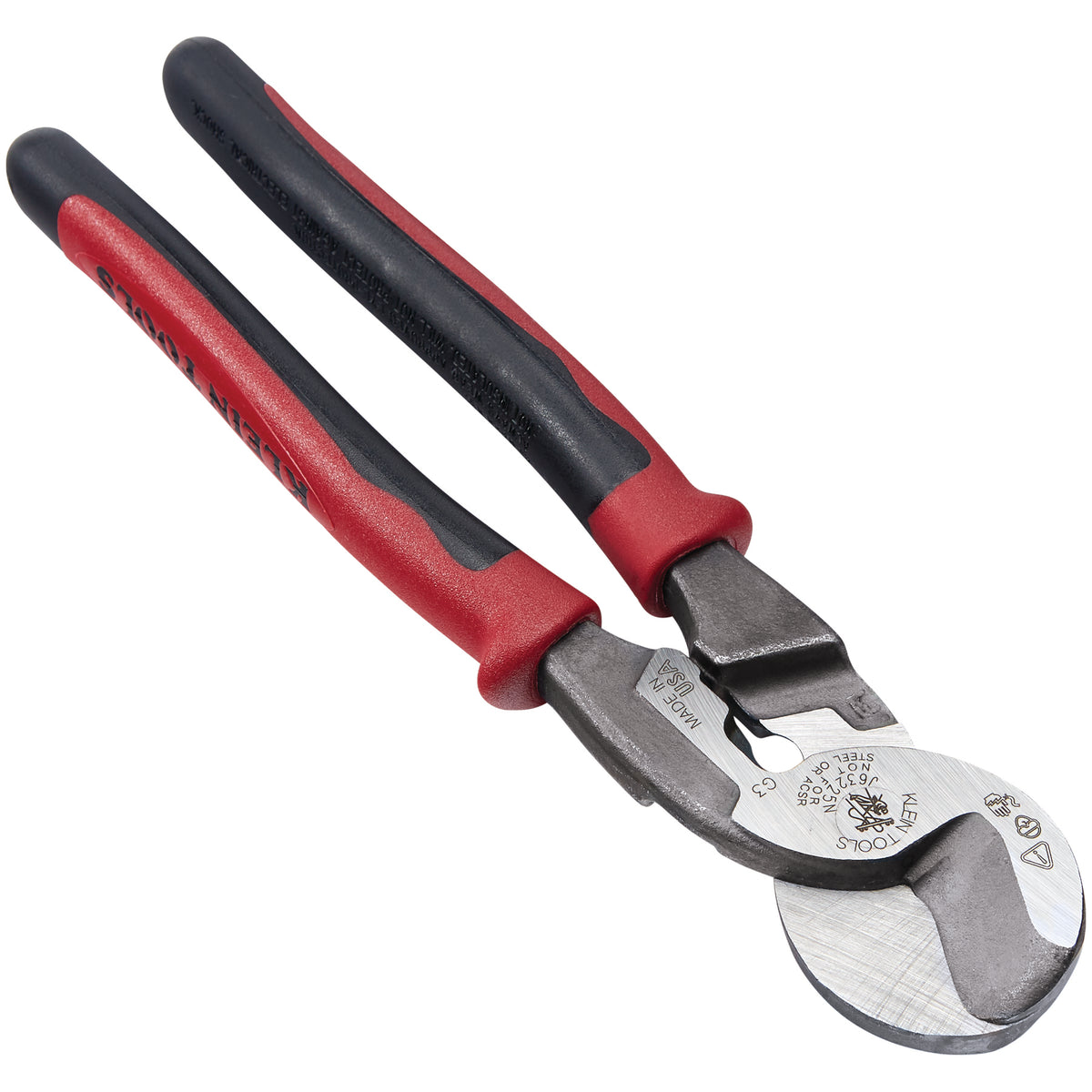Klein Tools J63225N | Journeyman High Leverage Cable Cutter with Stripping
