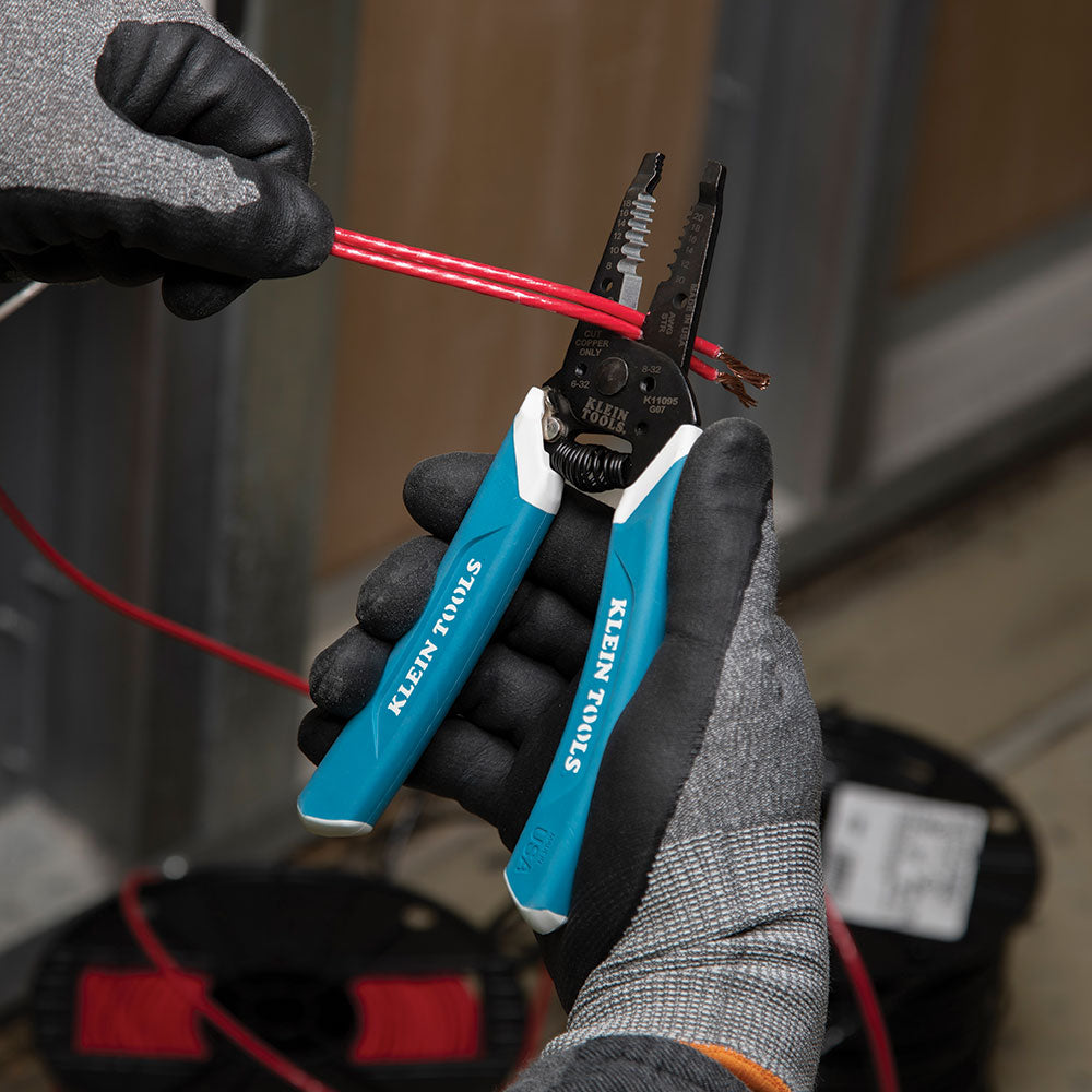 Klein Tools K11095 | Klein-Kurve Wire Stripper / Cutter, 8-20 AWG