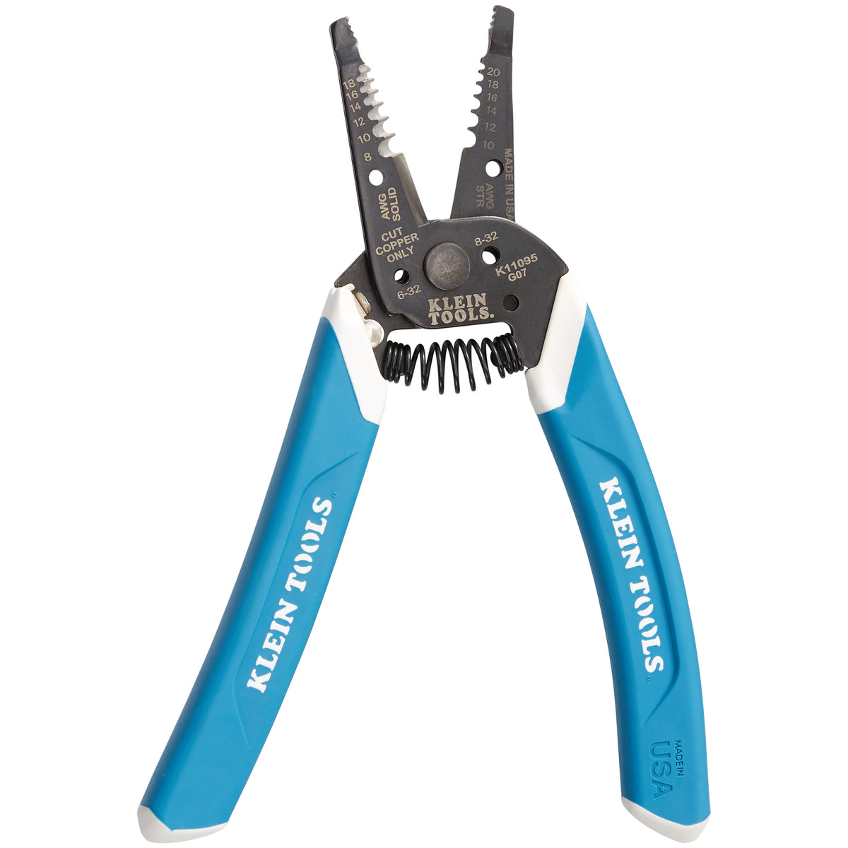 Klein Tools K11095 | Klein-Kurve Wire Stripper / Cutter, 8-20 AWG