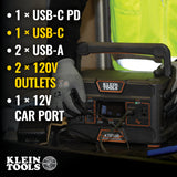 Klein Tools KTB500 | Portable Power Station, 500W