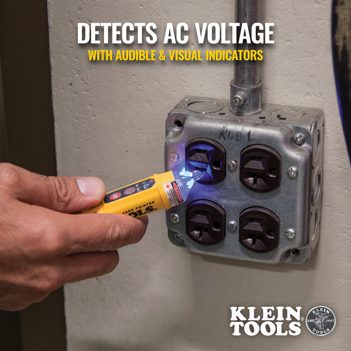 Klein Tools NCVT-5A | Non-Contact Voltage Tester Pen, Dual Range, with Laser Pointer