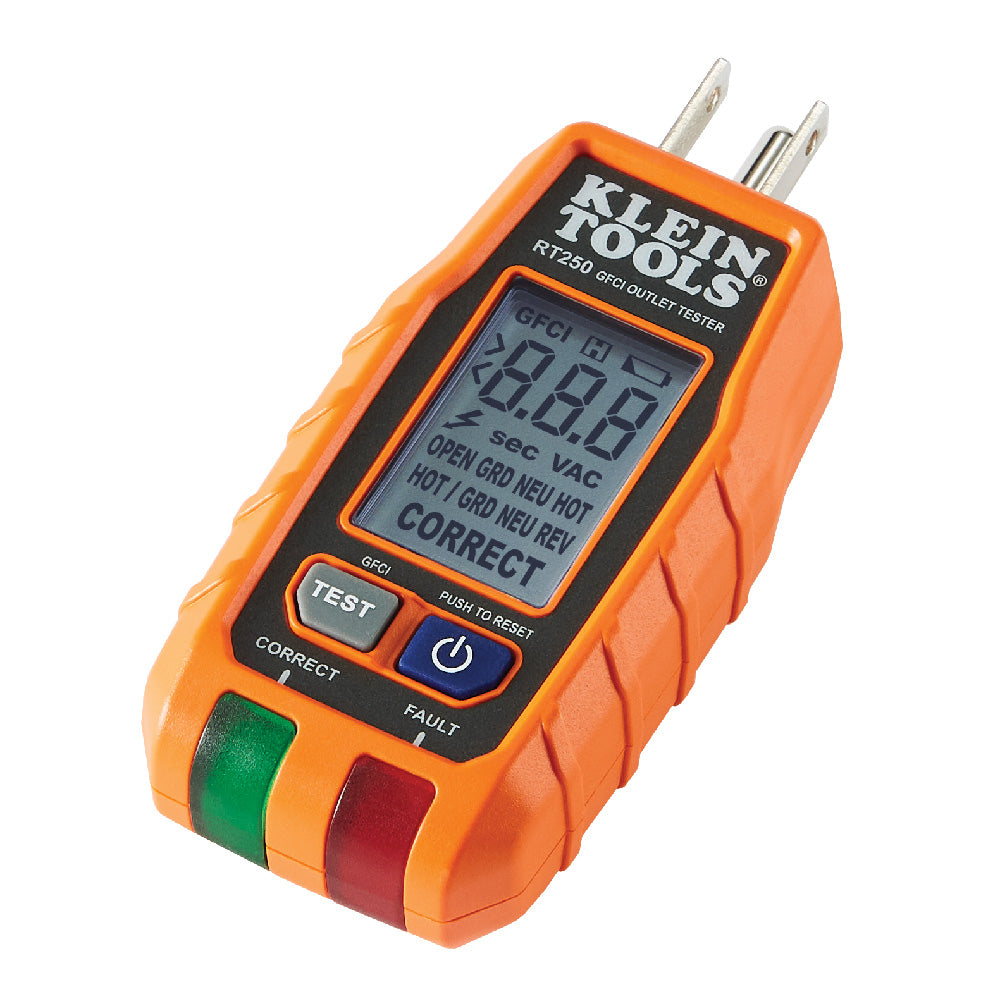 Klein Tools RT250KIT | Premium Dual-Range NCVT and GFCI Receptacle Tester Electrical Test Kit