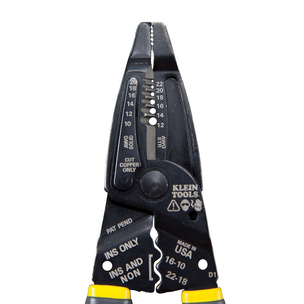 Klein Tools 1009 | Klein-Kurve Long-Nose Wire Stripper, Wire Cutter, Crimping Tool