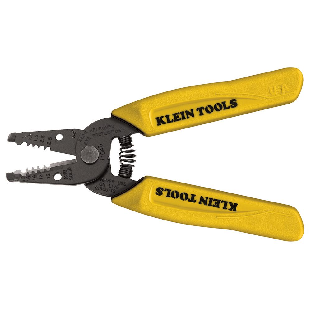 Klein Tools 11048 | Dual-Wire Stripper/Cutter for Solid Wire