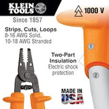 Klein Tools 11055-INS | Insulated Klein-Kurve Wire Stripper/Cutter