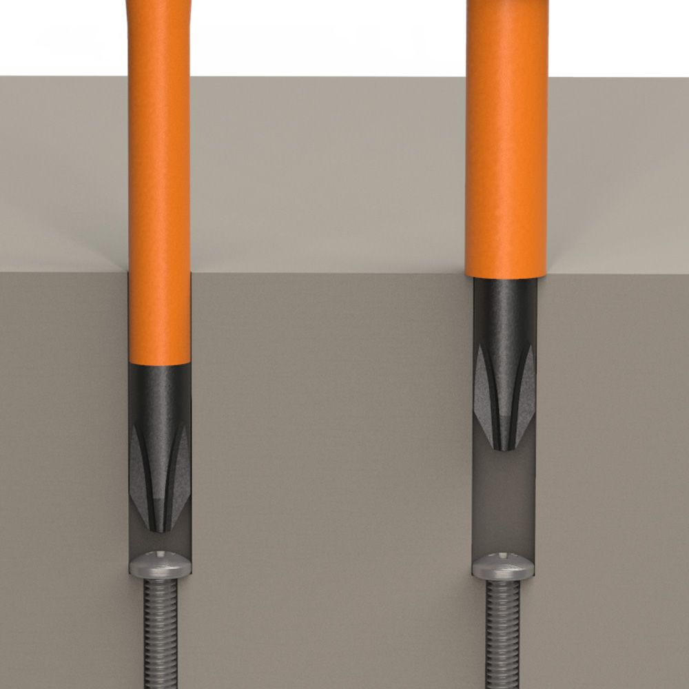 Klein Tools 13156 | Screwdriver Blades, Insulated Single-End, 2-Pack