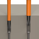 Klein Tools 13156 | Screwdriver Blades, Insulated Single-End, 2-Pack