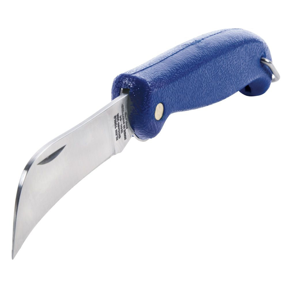 Klein Tools 1550-24 | Pocket Knife, 2-3/4-Inch Hawkbill Slitting Blade