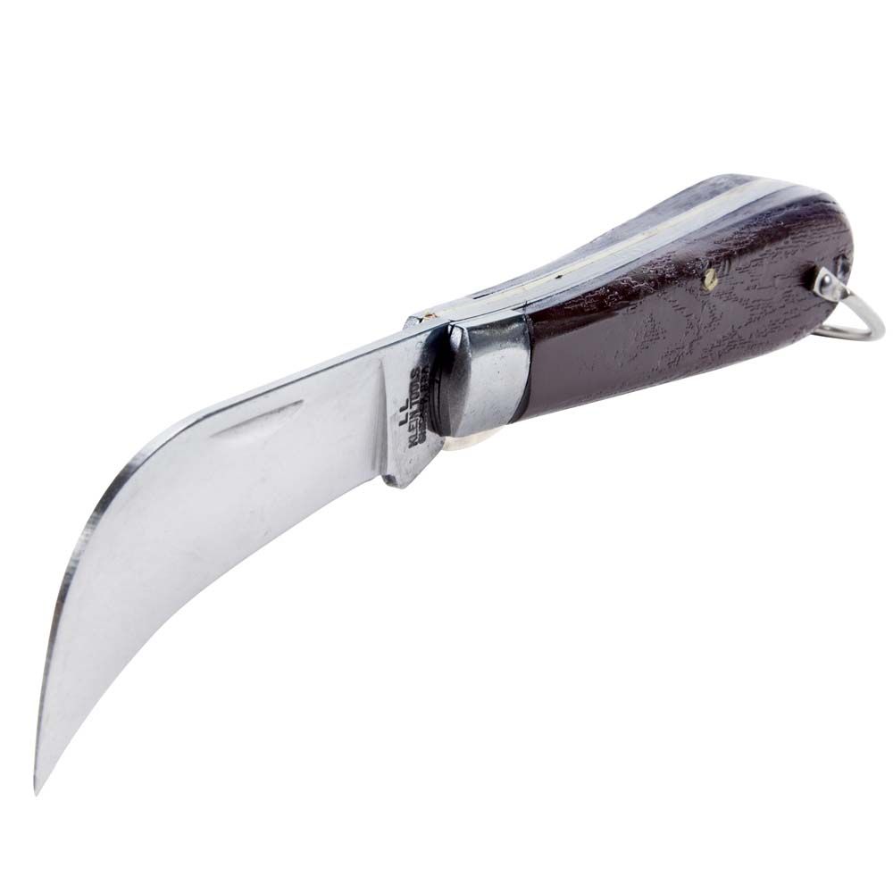 Klein Tools 1550-4 | Pocket Knife, Carbon Steel Hawkbill Slitting Blade
