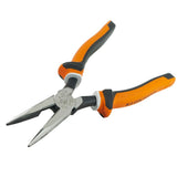 Klein Tools 2038EINS | Long Nose Side Cutter Pliers, 8-Inch Slim Insulated