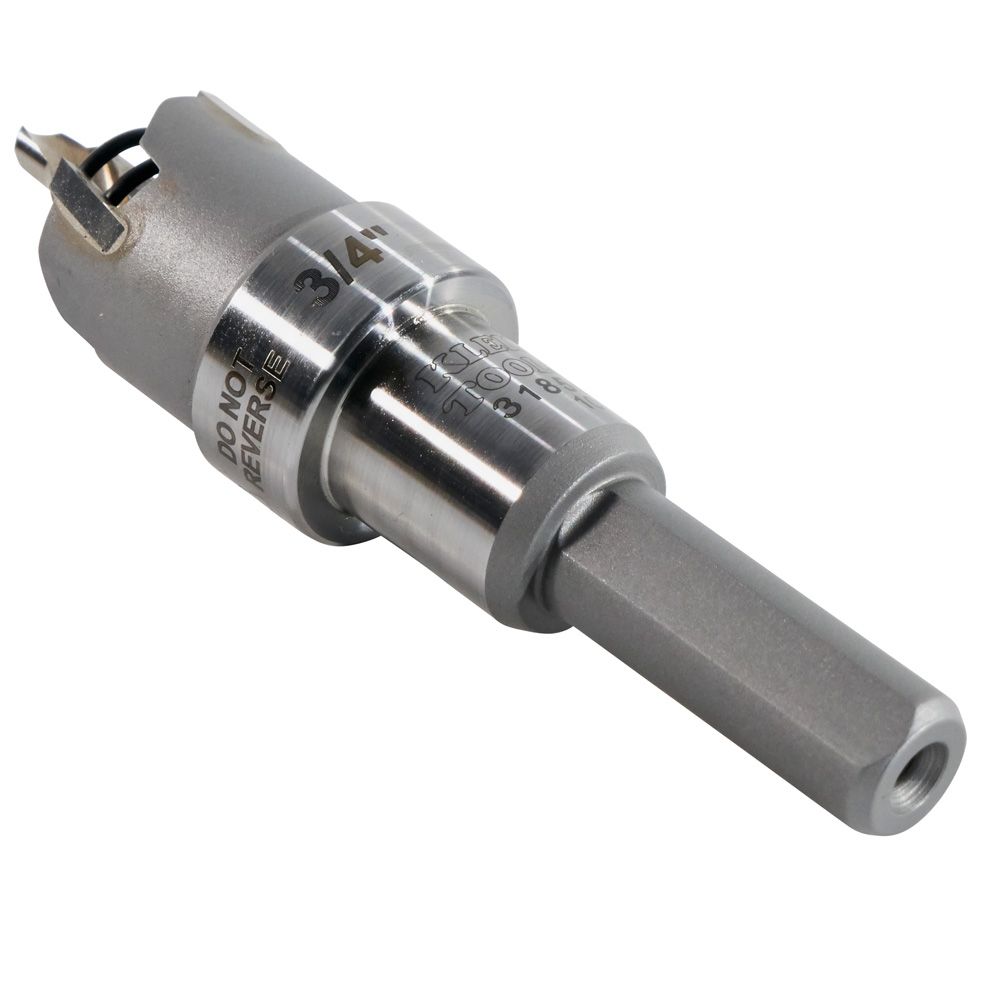 Klein Tools 31850 | 3/4-Inch Carbide Hole Cutter, to 3/16-Inch Sheets