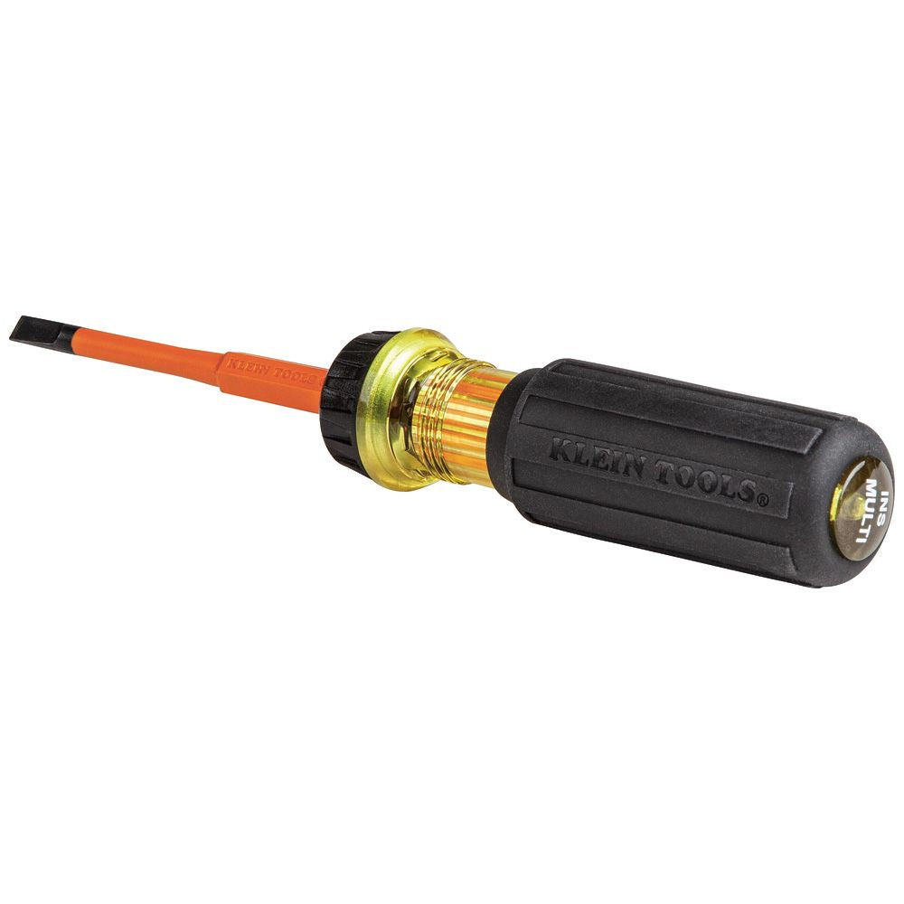 Klein Tools 32293 | Flip-Blade Insulated Screwdriver, 2-in-1, Phillips Bit 2, Slotted Bit 1/4-Inch