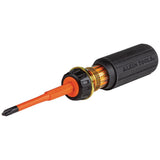 Klein Tools 32293 | Flip-Blade Insulated Screwdriver, 2-in-1, Phillips Bit 2, Slotted Bit 1/4-Inch