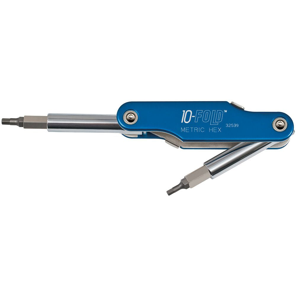 Klein Tools 32539 | 10-Fold Screwdriver Screwdriver/Nut Driver, Metric Hex
