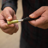 Klein Tools 32613 | HVAC Pocket Screwdriver, 3-in-1, Phillips, Slotted, Schrader Bits