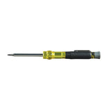 Klein Tools 32613 | HVAC Pocket Screwdriver, 3-in-1, Phillips, Slotted, Schrader Bits