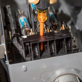 Klein Tools 33734INS | Screwdriver Set, Slim-Tip Insulated Phillips, Cabinet, Square, 4-Piece