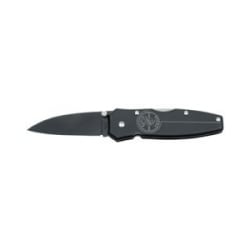 Klein Tools 44001-BLK | Lightweight Lockback Knife, 2-1/2-Inch Drop Point Blade, Black Handle