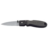 Klein Tools 44002 | Lightweight Lockback Knife, 2-3/8-Inch Drop Point Blade, Black Handle