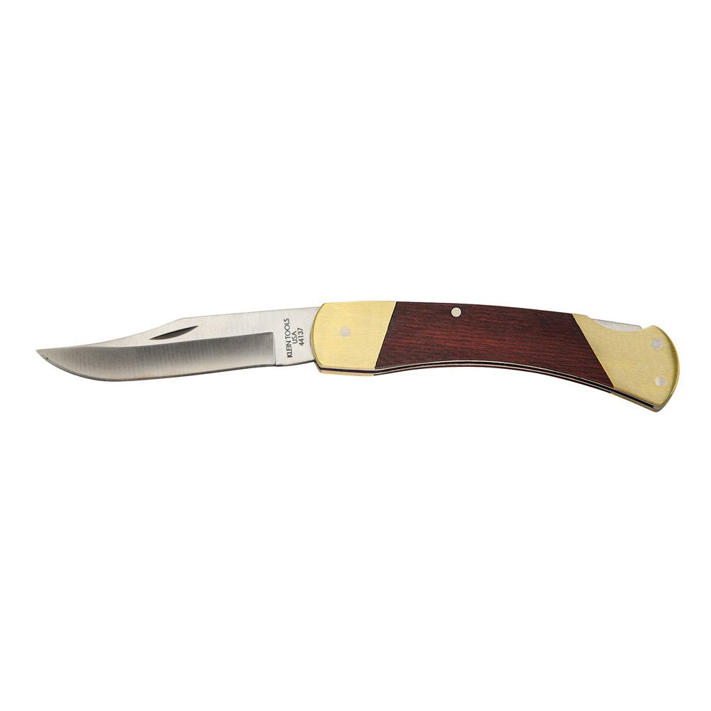 Klein Tools 44037 | Sportsman Knife, 3-3/8-Inch Drop Point Blade