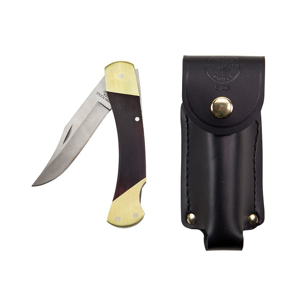 Klein Tools 44037 | Sportsman Knife, 3-3/8-Inch Drop Point Blade