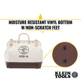 Klein Tools 5102-14 | Canvas Tool Bag, 14-Inch