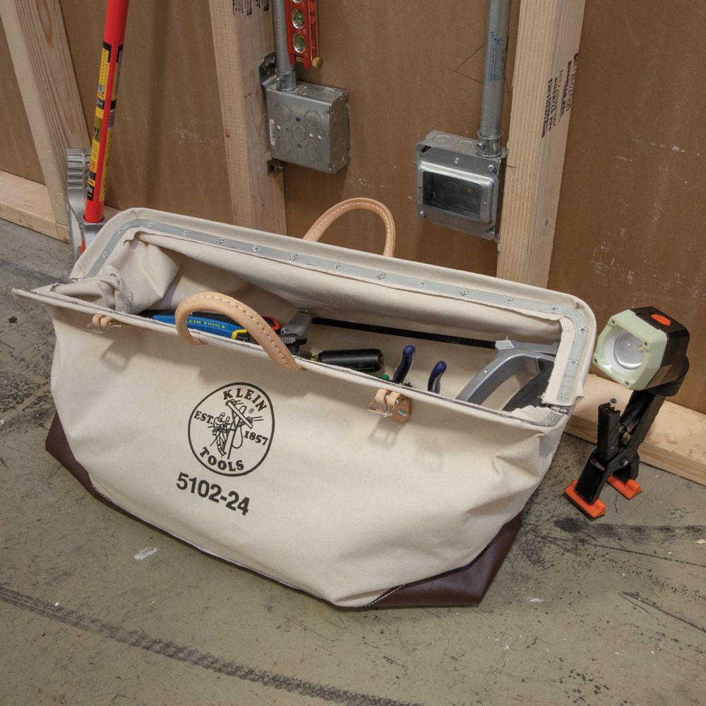 Klein Tools 5102-24 | Canvas Tool Bag, 24-Inch