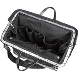 Klein Tools 510216SPBLK | Deluxe Tool Bag, Black Canvas, 13 Pockets, 16-Inch