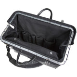 Klein Tools 510218SPBLK | Deluxe Tool Bag, Black Canvas, 13 Pockets, 18-Inch