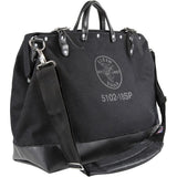 Klein Tools 510218SPBLK | Deluxe Tool Bag, Black Canvas, 13 Pockets, 18-Inch