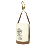 Klein Tools 5104OCTO | Canvas Bucket, Leather Bottom, Connection Points, 12-Inch
