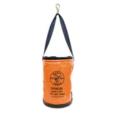 Klein Tools 5109CSV | Utility Bucket, Vinyl Tool Bucket with Top Close, Swivel Snap, 12-Inch