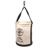 Klein Tools 5109S | Canvas Bucket, Straight Wall with Swivel Snap, 12-Inch