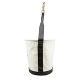 Klein Tools 5113S | Tapered-Wall Bucket with Swivel Snap Hook, Canvas