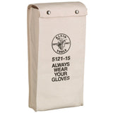 Klein Tools 5121-15 | Glove Bag, No. 4 Canvas, 15-Inch