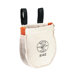 Klein Tools 5142P | Tool Bag, Canvas Utility Bag, Interior Pocket, 9 x 8 x 10-Inch