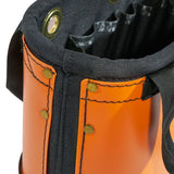 Klein Tools 5144HBS | Hard-Body Bucket, 15-Pocket Oval Bucket, Orange/Black