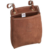 Klein Tools 5146 | Tool Bag, Leather All-Purpose Pouch with Belt Straps, 9 x 3 x 8-Inch