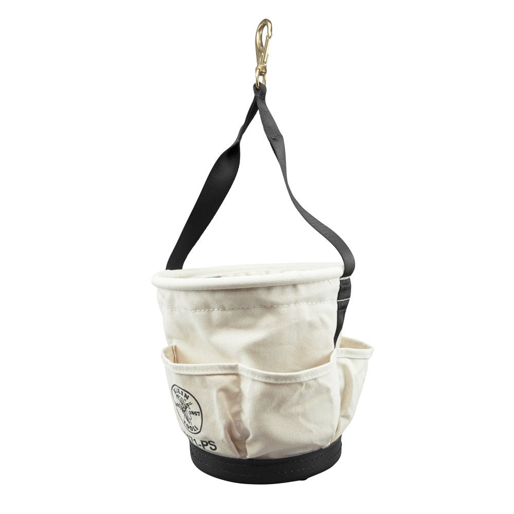 Klein Tools 5171PS | Heavy-Duty Tapered Wall Bucket 4 Pockets