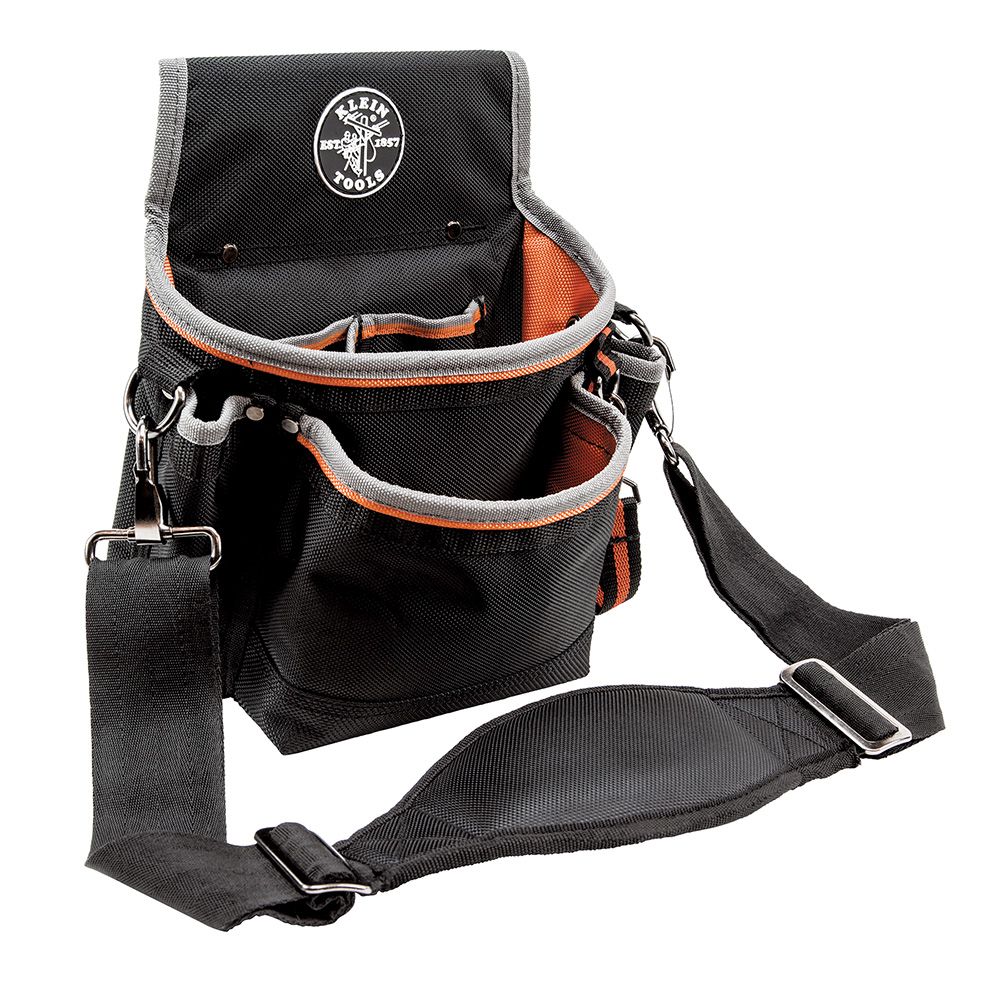 Klein Tools 5243 | Tradesman Pro Tool Pouch, 15 Pockets, 11.5 x 4.5 x 10-Inch