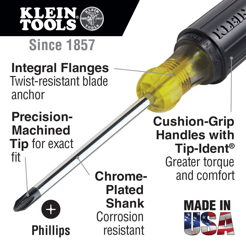 Klein Tools 85078 | Screwdriver Set, Multi-Application, 8-Piece
